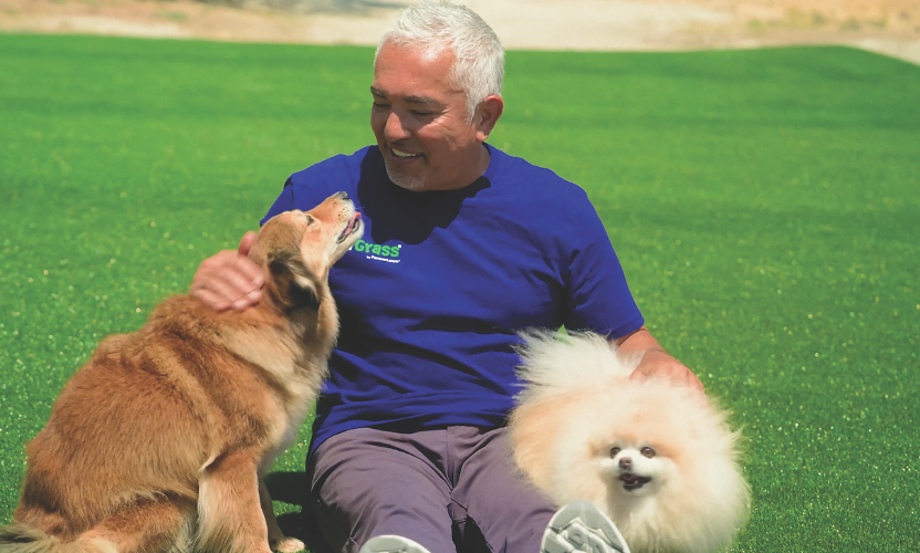 esar Millan Chooses K9Grass